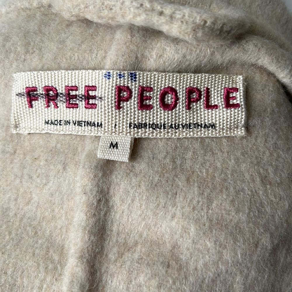 Free People Adore You Wool Coat Gray small and Medium - Picture 11 of 11